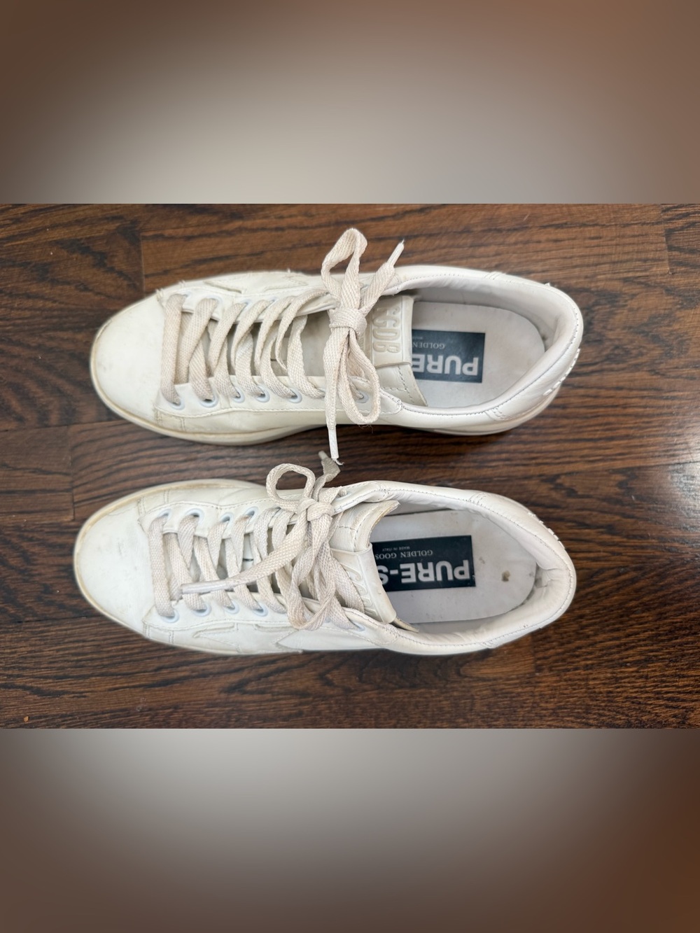Golden Goose Pure Star White Sneakers size 36 - Picture 5 of 10